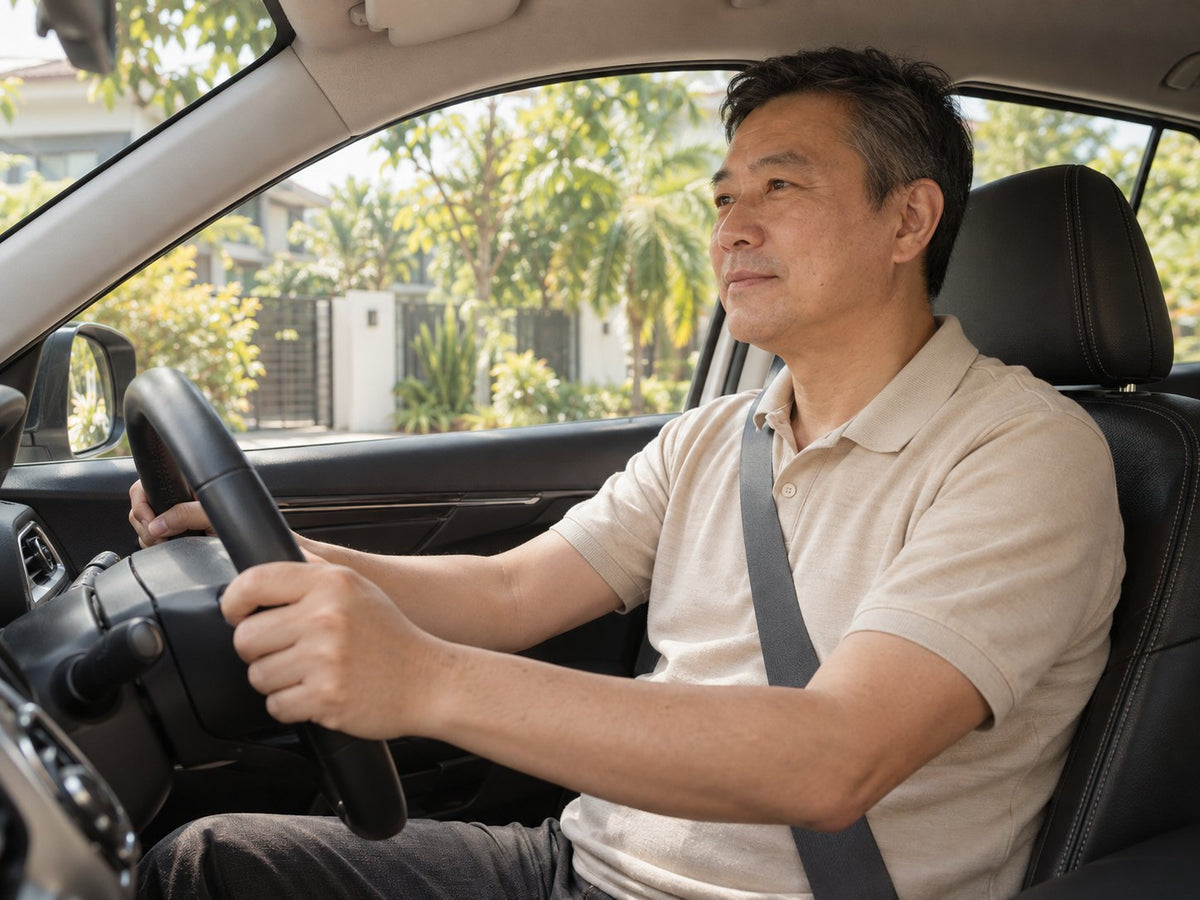 Driving a car