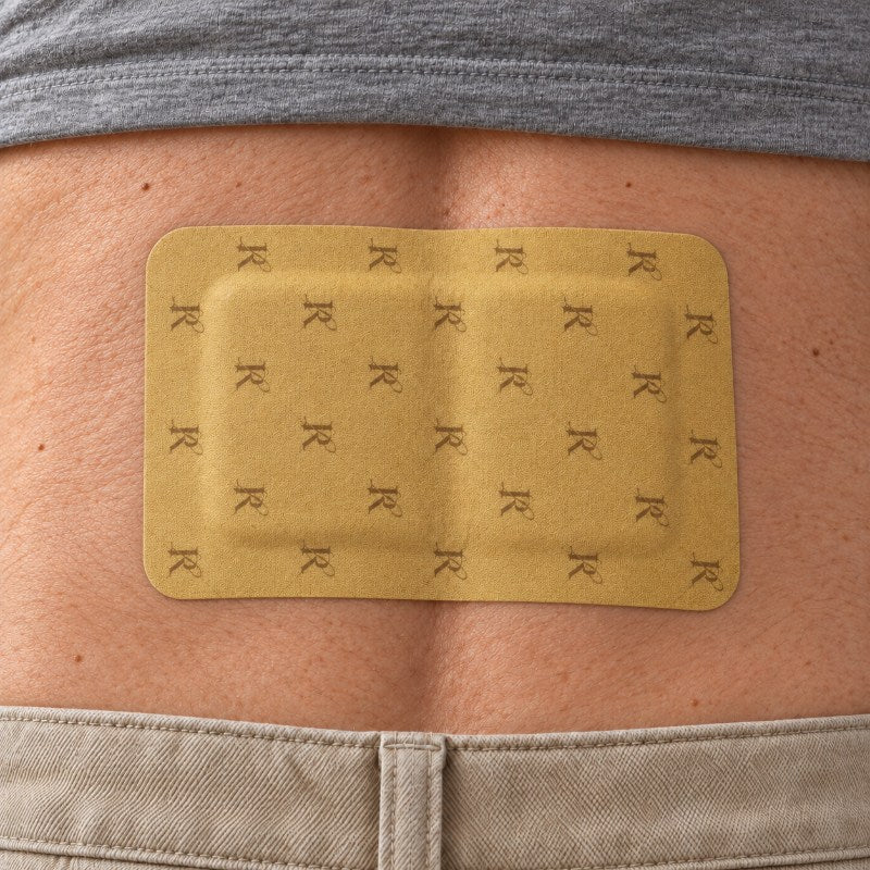 Patch on the lower back